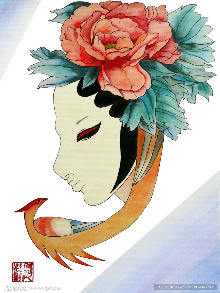 花洁之红牡丹