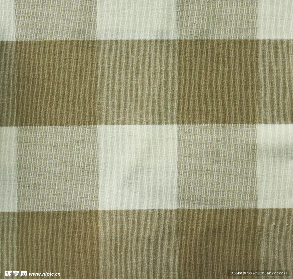 纺织品 棕色格子 面料