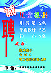 诚聘海报