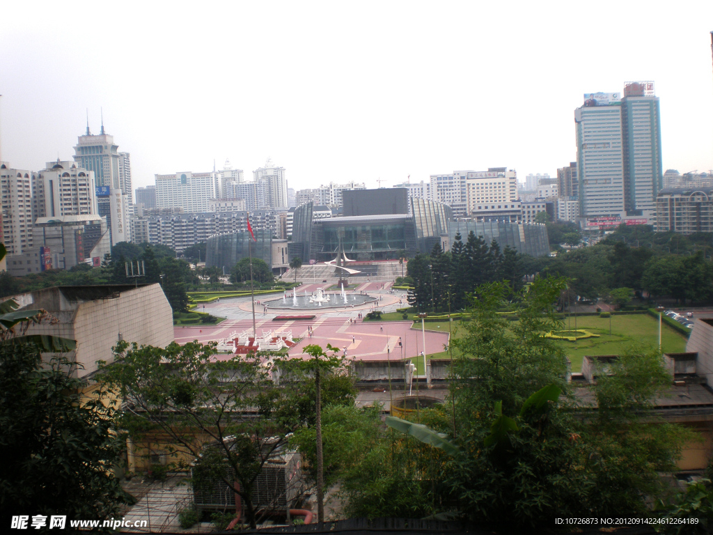 福州五一广场全景图