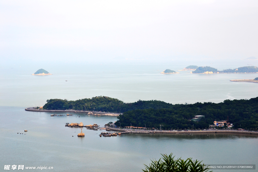 珠海海边的情人路