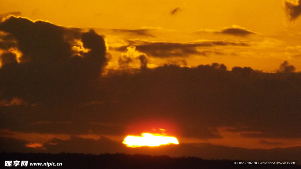 夕阳晚霞景