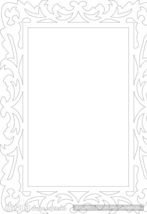 欧式相框 矢量