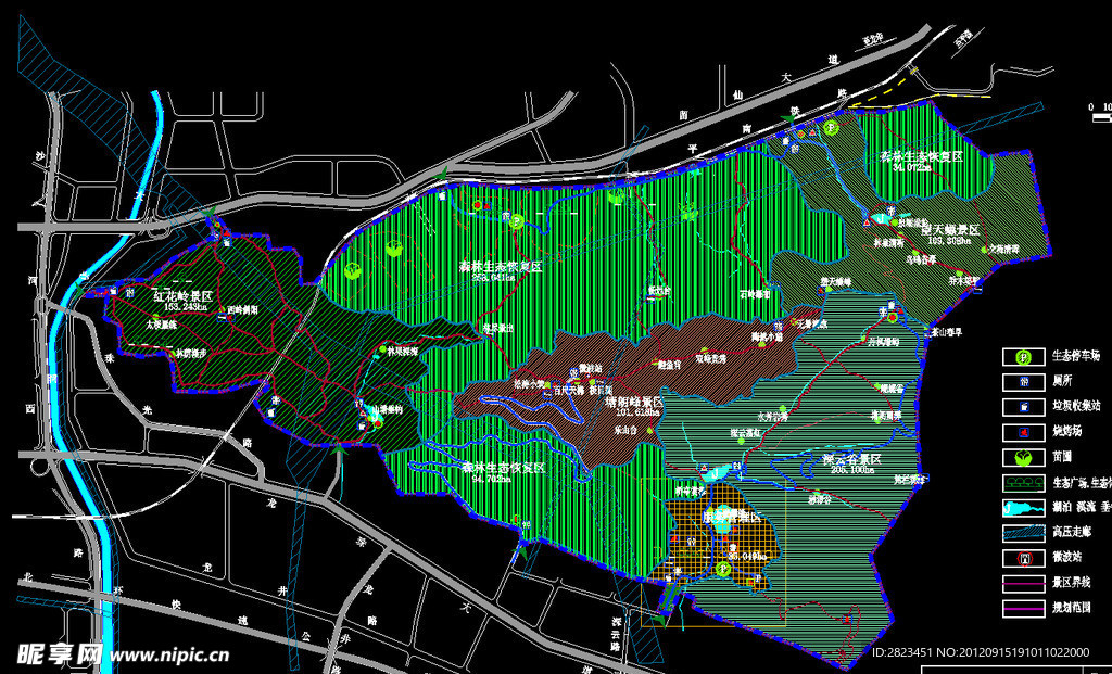 小区规划 山郊野公园