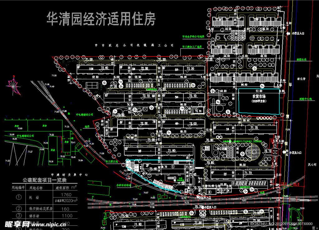 小区规划 华清园经济适用房