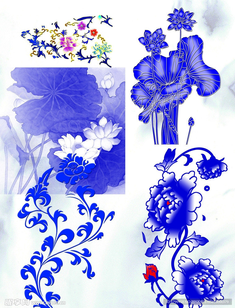 青花纹