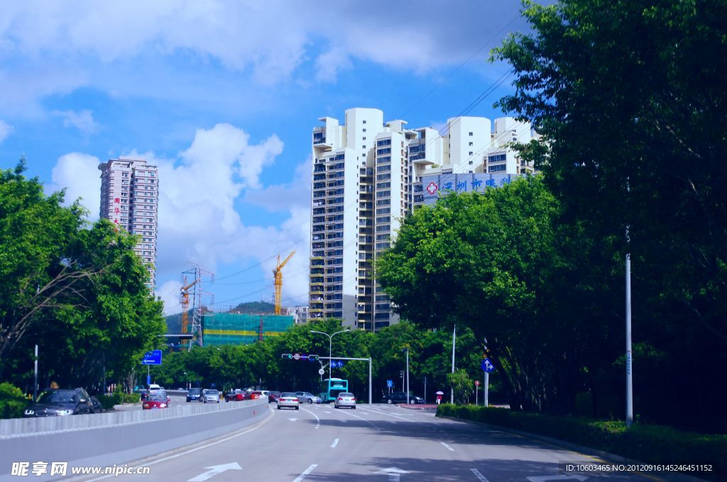 城市建筑 医院楼景 深圳