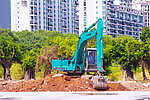 建筑 挖掘机