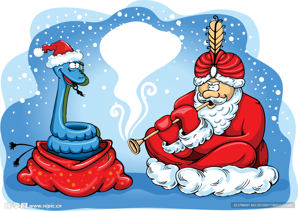 圣诞老人 耍蛇