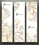 时尚手绘鲜花banner 鲜花花卡