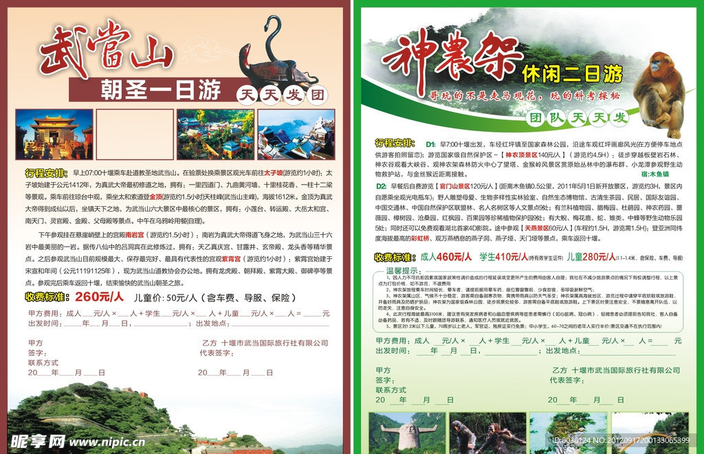旅游彩页