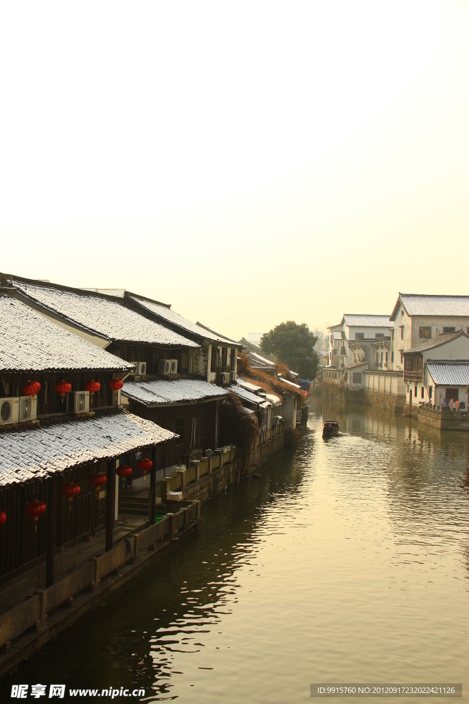 雪景江南