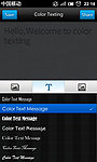 color texting 手机界面 字体选择