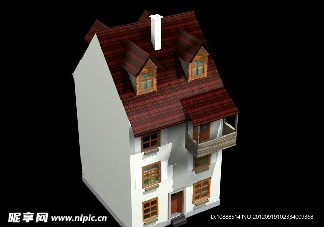 经济型别墅模型