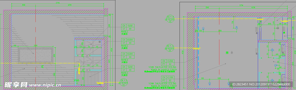 五星级酒店桑拿区 家具平面