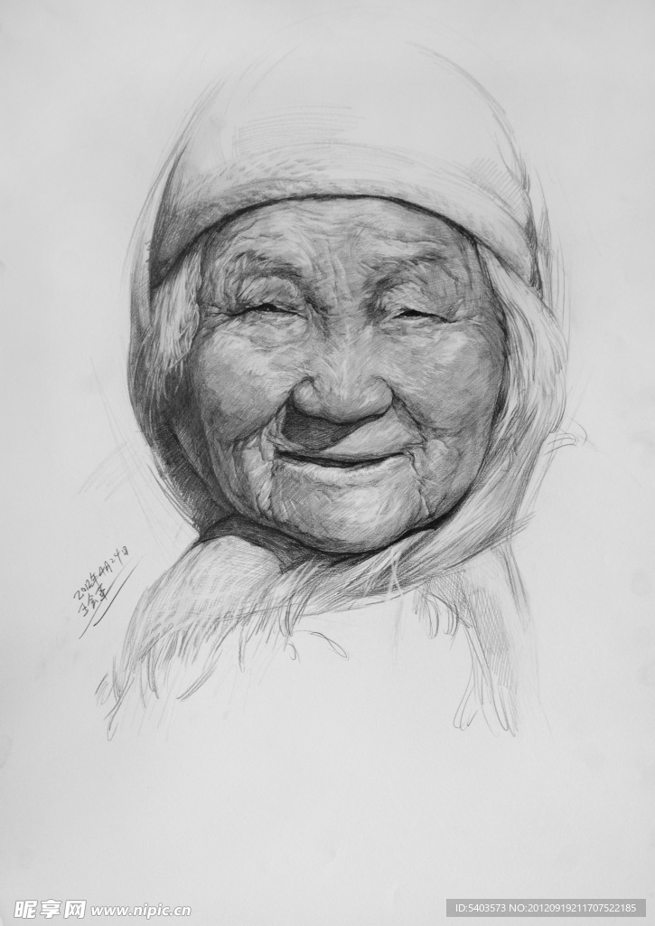王会革素描头像