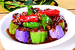 茄子酿肉丸