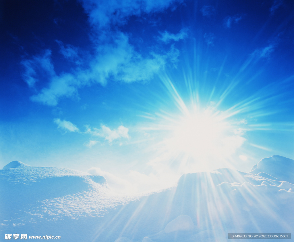 雪地 晴空