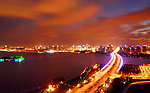 苏州工业园区金鸡湖大桥 夜景