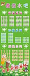水吧价目易拉宝