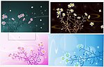 高贵的花纹底纹