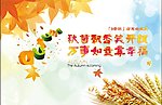 秋 枫叶 麦穗