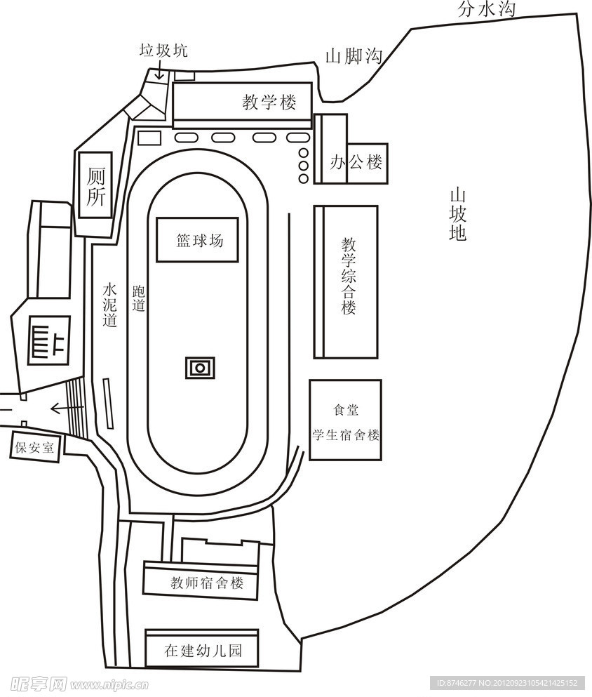 校园平面图