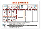 消防指示图 走火图 平面图 酒店 宾馆 客房