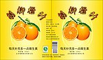 橙汁包装展开图