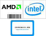 AMD标志 因特尔 戴尔
