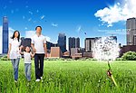 绿色城市海报
