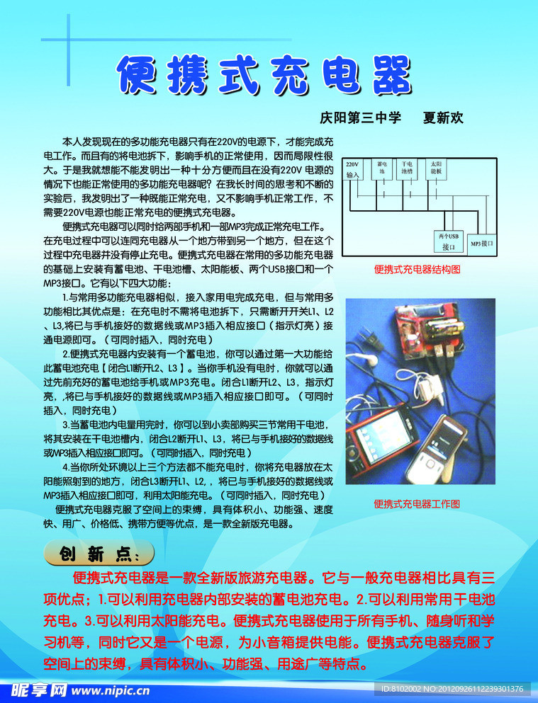 科技创新展板