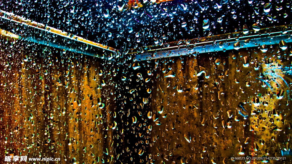雨水车窗