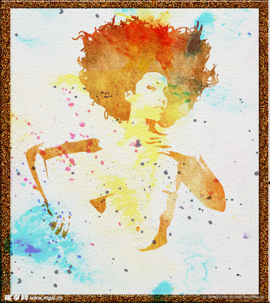 人物水彩画