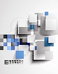 时尚3d动感方块背景
