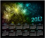 2013日历 烟花