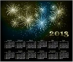 2013日历 烟花
