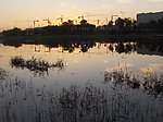 夕阳下的新开河