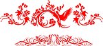 喜上眉梢花纹花边