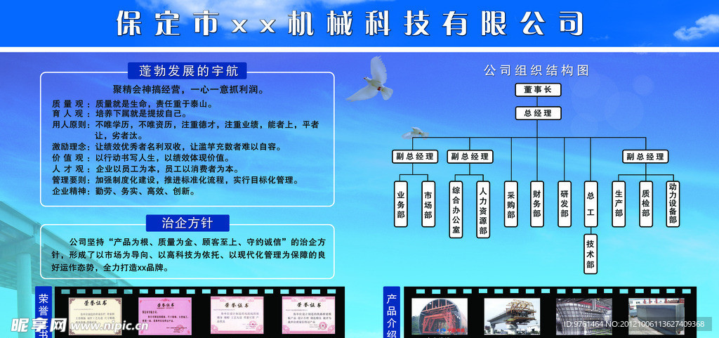 公司展板