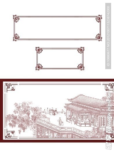 民族风格花边素材