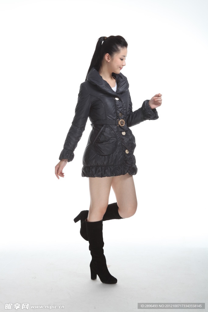 2012冬季羽绒服 模特