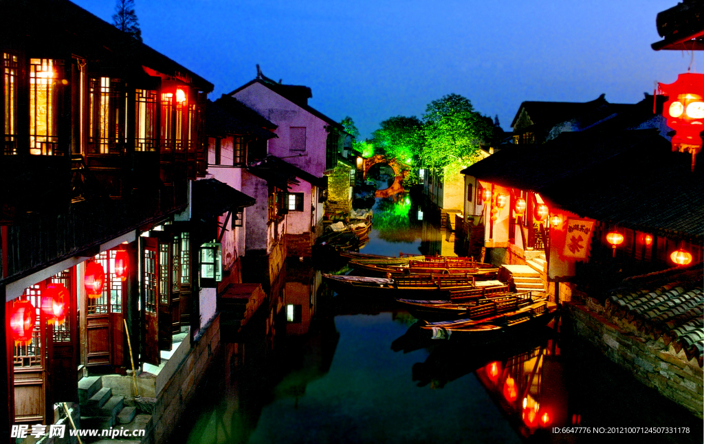 周庄夜景