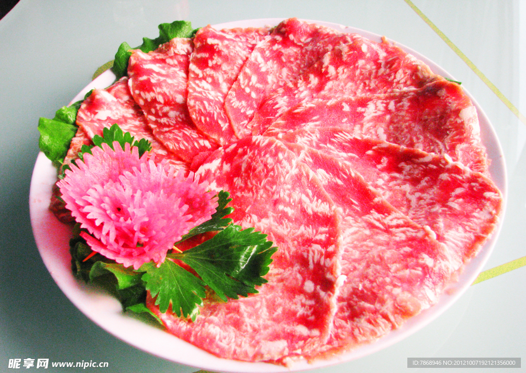 雪花肥牛 牛肉