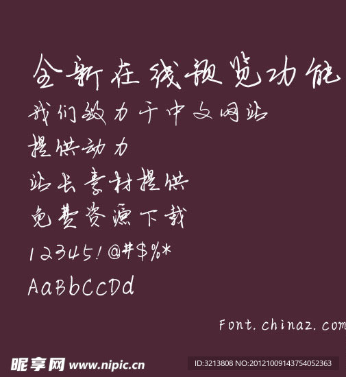 中文字体