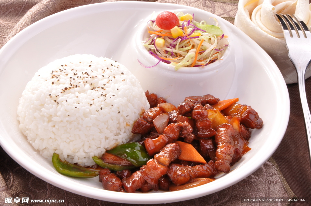 红烧肉饭