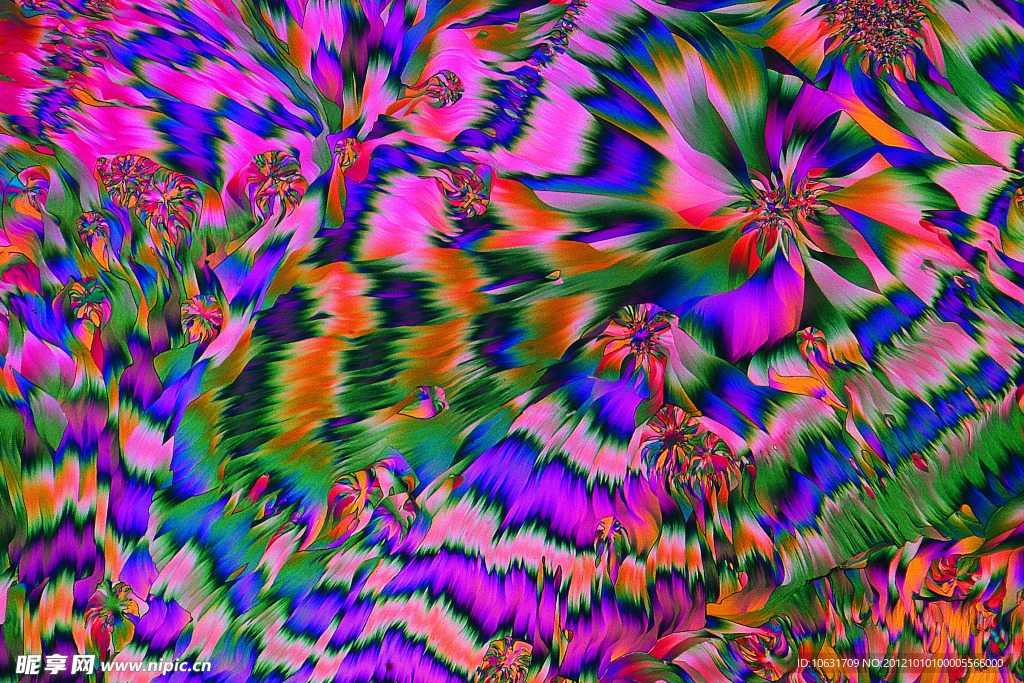 艳丽底纹