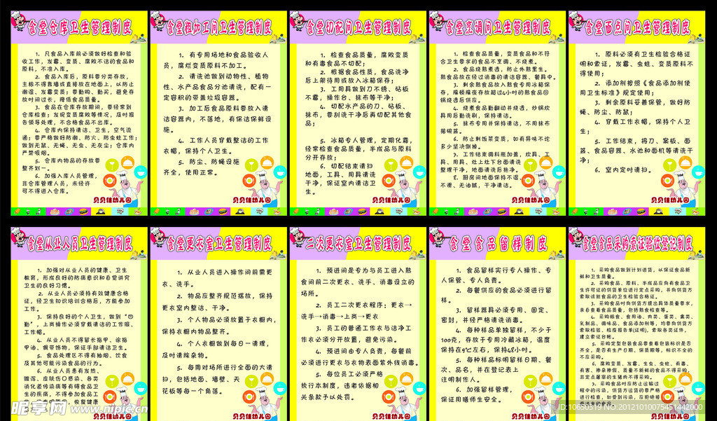 幼儿园厨房制度