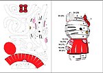 折纸玩偶 HELLO KITTY