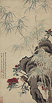 花竹栖禽图